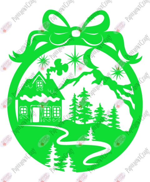 Bombka 12 Dekoracje z papieru