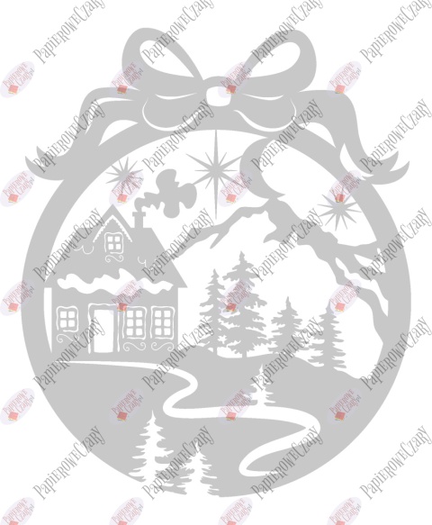 Bombka 12 Dekoracje z papieru