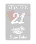 Kartka z kalendarza 21 Stycznia Dekoracje z papieru