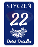 Kartka z kalendarza 22 Stycznia Dekoracje z papieru