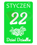 Kartka z kalendarza 22 Stycznia Dekoracje z papieru