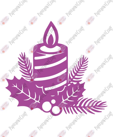 Świeca 1 Dekoracje z papieru