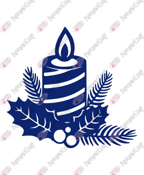 Świeca 1 Dekoracje z papieru