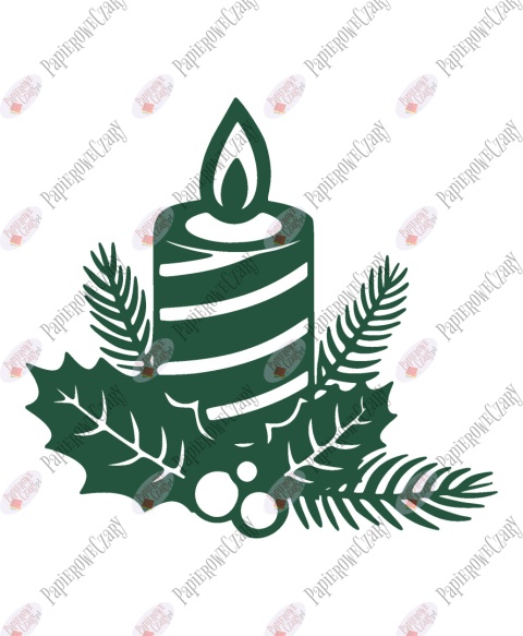 Świeca 1 Dekoracje z papieru