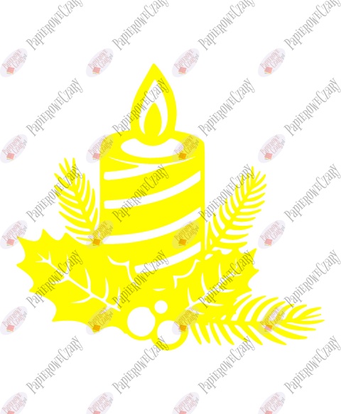 Świeca 1 Dekoracje z papieru