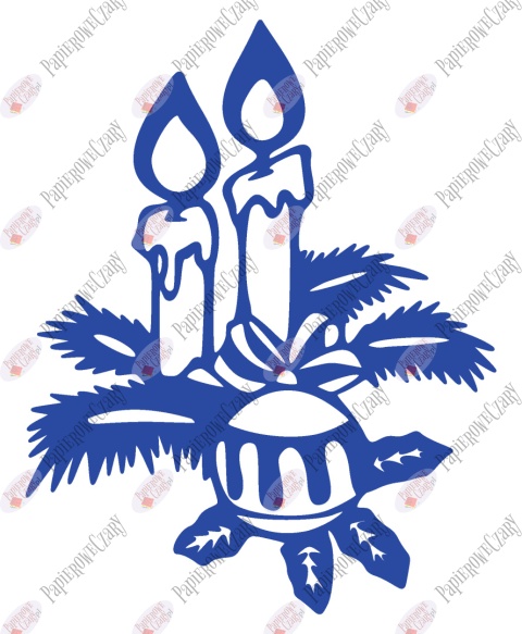 Świeca 2 Dekoracje z papieru