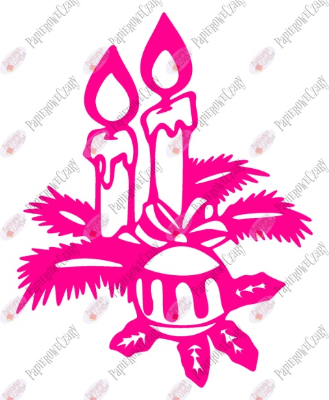 Świeca 2 Dekoracje z papieru