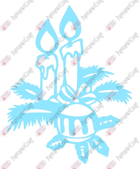 Świeca 2 Dekoracje z papieru