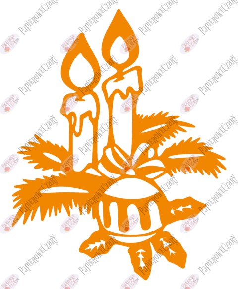 Świeca 2 Dekoracje z papieru