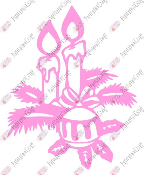 Świeca 2 Dekoracje z papieru