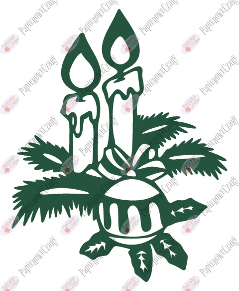 Świeca 2 Dekoracje z papieru