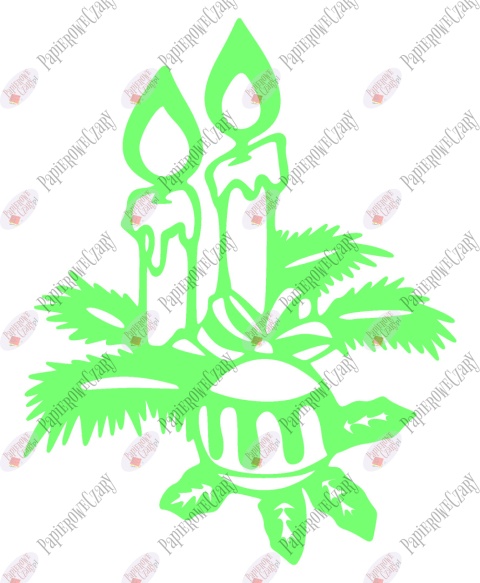 Świeca 2 Dekoracje z papieru