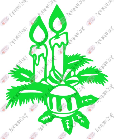 Świeca 2 Dekoracje z papieru