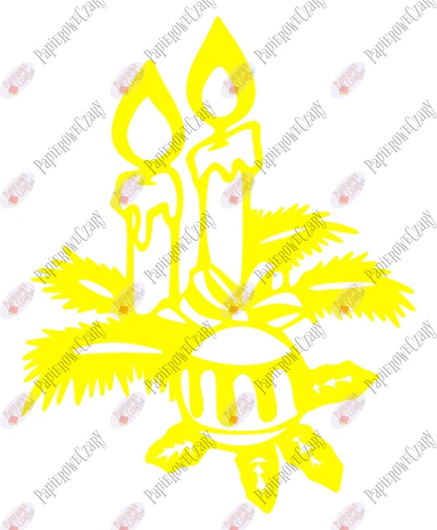 Świeca 2 Dekoracje z papieru