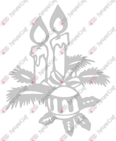 Świeca 2 Dekoracje z papieru