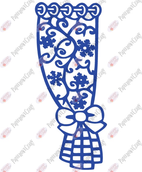 Zasłonka zimowa 1 Dekoracje z papieru