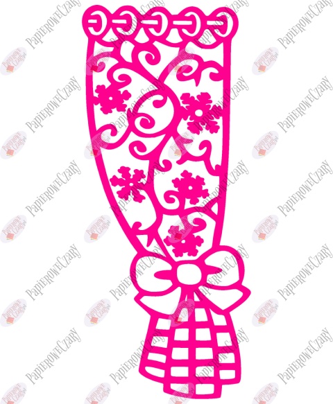 Zasłonka zimowa 1 Dekoracje z papieru