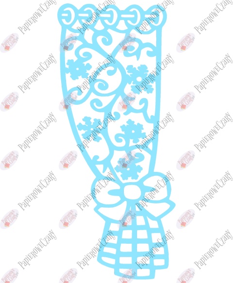 Zasłonka zimowa 1 Dekoracje z papieru