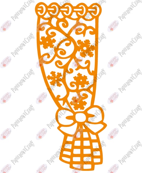 Zasłonka zimowa 1 Dekoracje z papieru