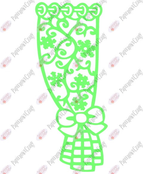 Zasłonka zimowa 1 Dekoracje z papieru