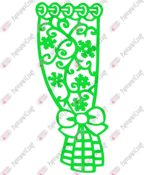 Zasłonka zimowa 1 Dekoracje z papieru