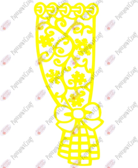 Zasłonka zimowa 1 Dekoracje z papieru