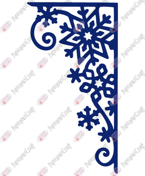 Zasłonka zimowa 2 Dekoracje z papieru