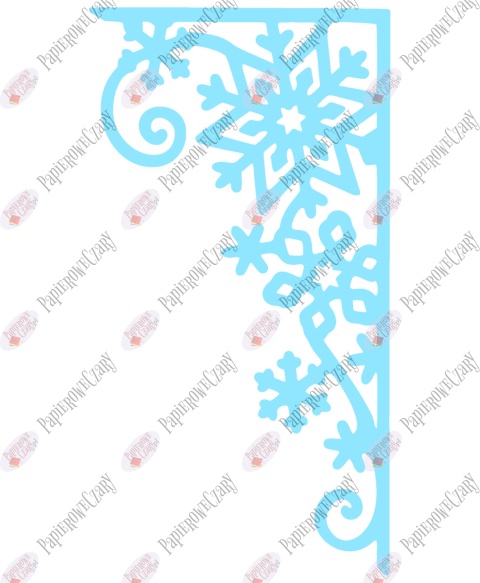 Zasłonka zimowa 2 Dekoracje z papieru