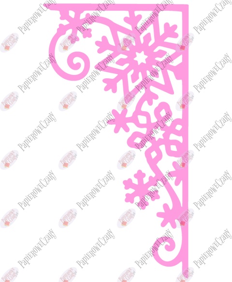 Zasłonka zimowa 2 Dekoracje z papieru