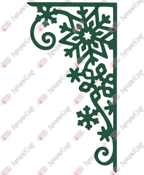 Zasłonka zimowa 2 Dekoracje z papieru