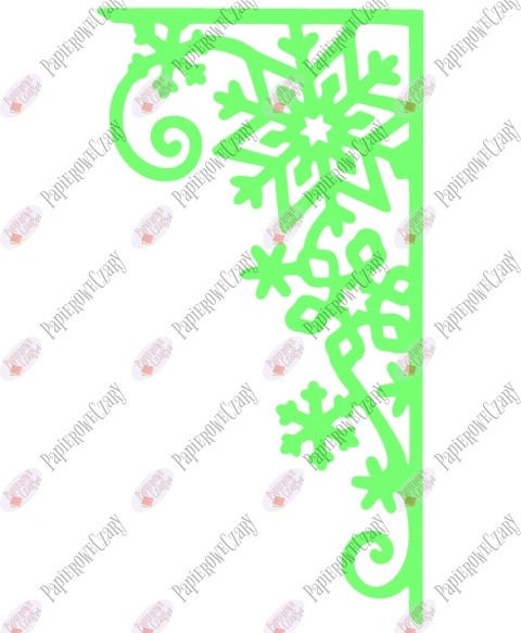 Zasłonka zimowa 2 Dekoracje z papieru