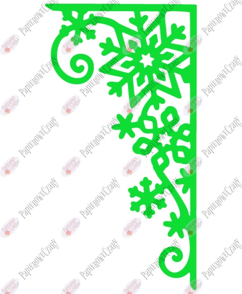 Zasłonka zimowa 2 Dekoracje z papieru