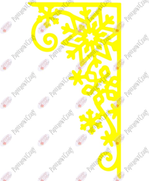 Zasłonka zimowa 2 Dekoracje z papieru