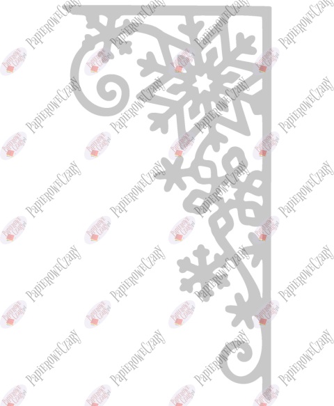 Zasłonka zimowa 2 Dekoracje z papieru