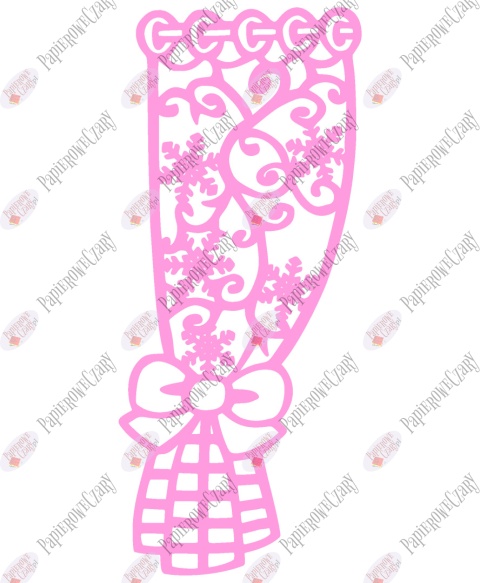 Zasłonka zimowa 3 Dekoracje z papieru