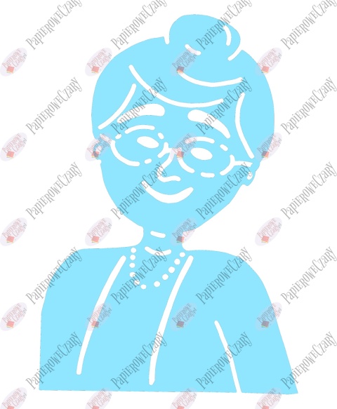 Babcia 1 Dekoracje z papieru