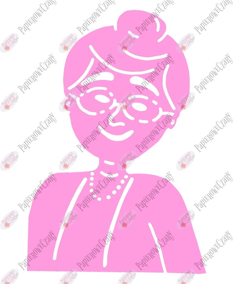 Babcia 1 Dekoracje z papieru