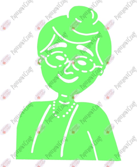 Babcia 1 Dekoracje z papieru