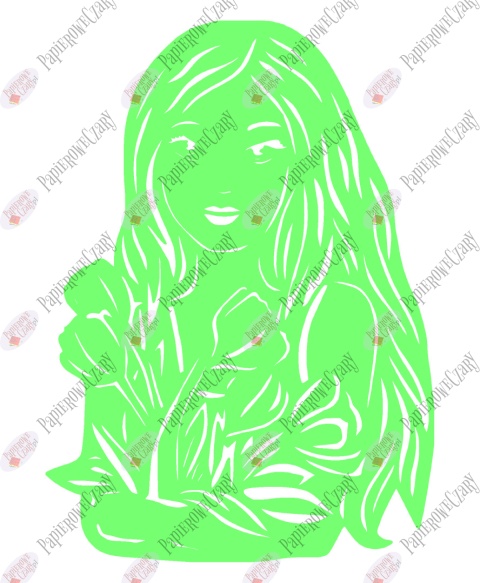 Kobieta 1 Dekoracje z papieru