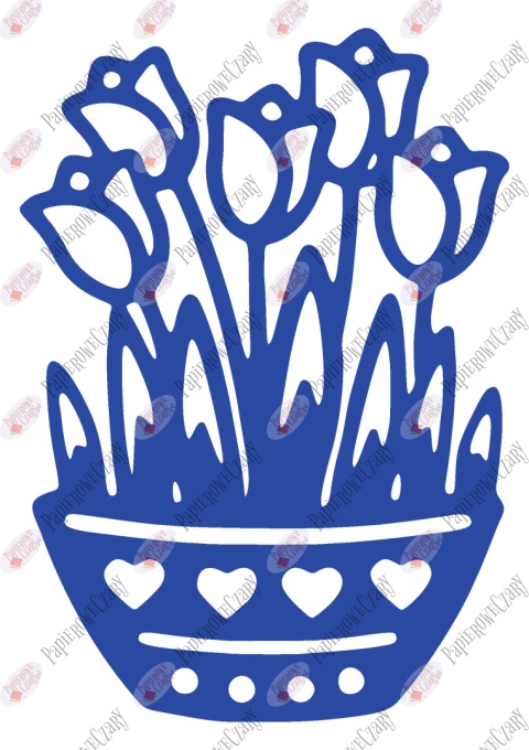 Tulipany w doniczce 1 Dekoracje z papieru