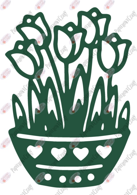 Tulipany w doniczce 1 Dekoracje z papieru