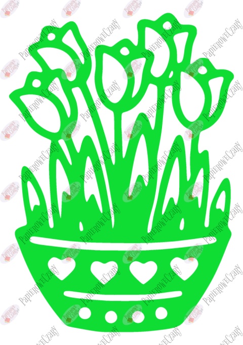 Tulipany w doniczce 1 Dekoracje z papieru