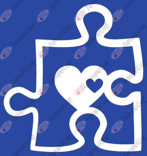 Puzzel serce 1 Dekoracje z papieru