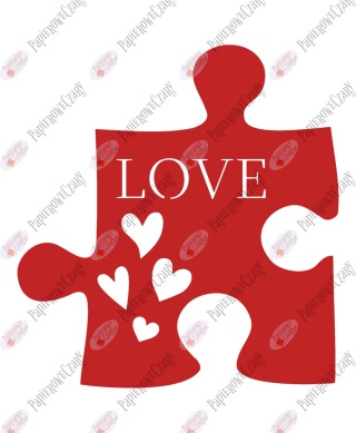 Puzzel serce 2 Dekoracje z papieru