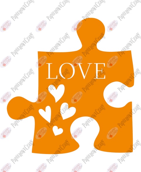 Puzzel serce 2 Dekoracje z papieru