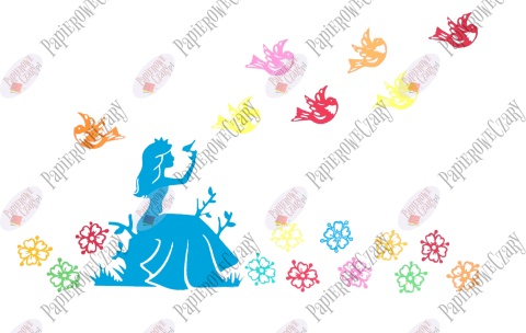 Zestaw 25 Dekoracje z papieru