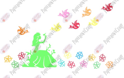 Zestaw 25 Dekoracje z papieru