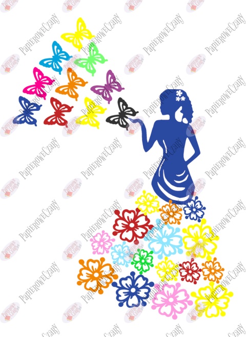 Zestaw 15 PANI Wiosna Dekoracje z papieru