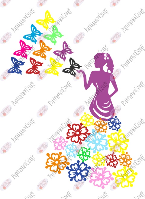 Zestaw 15 PANI Wiosna Dekoracje z papieru