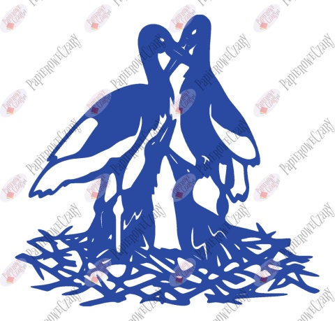 Bocian 3 Dekoracje z papieru